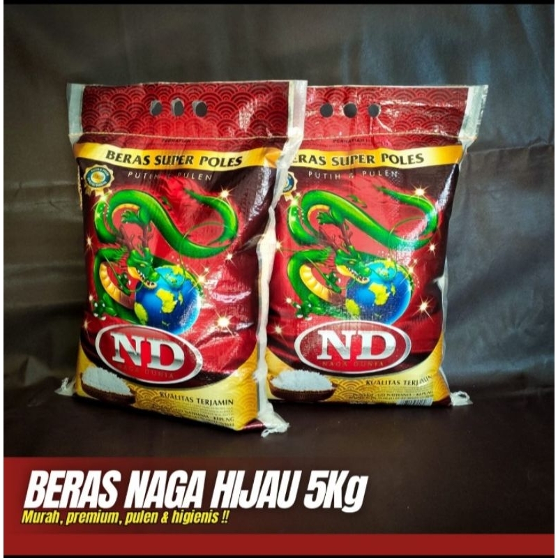 

BERAS NAGA DUNIA HIJAU 5 KG