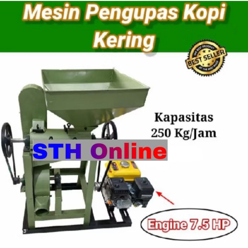 Mesin pengupas kulit kopi kering | Huller kopi kering