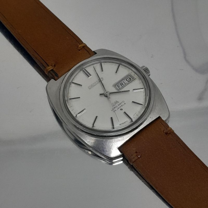 Jam tangan pria vintage Seiko LM Lord Matic 5606 7130