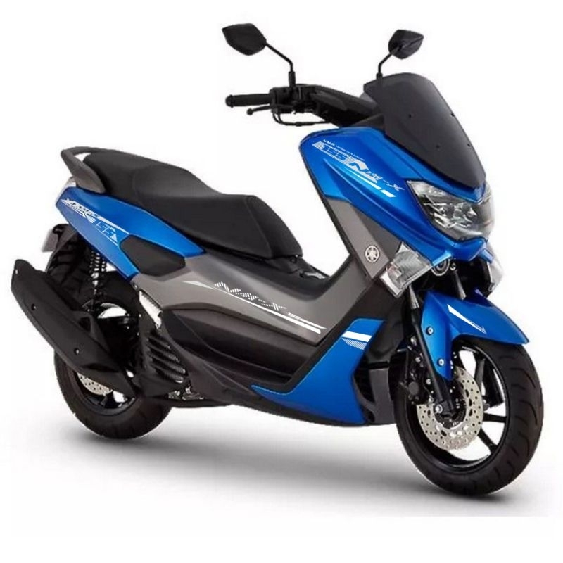 stiker transfaran NMAX old biru silver