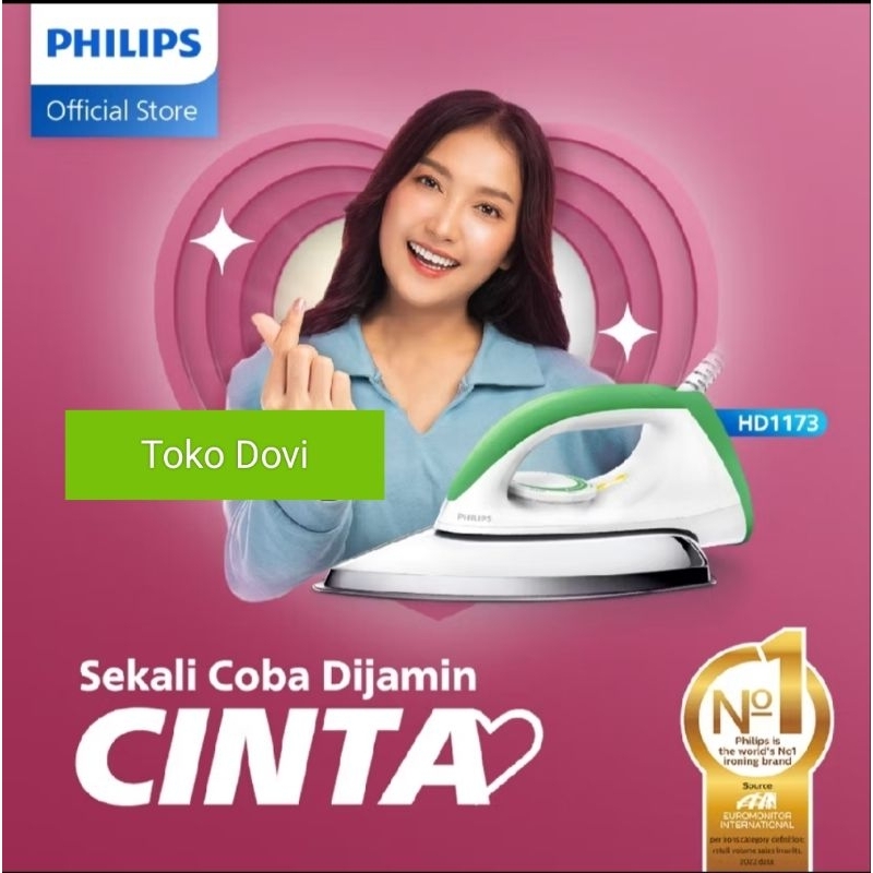 Setrika Philips Classic HD 1173 original