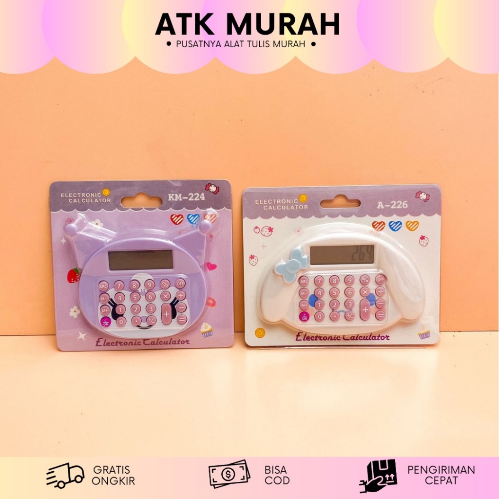 

Kalkulator Gambar Sanrio 8 Digit KK-1468 / Calculator Kuromi Hello Kitty Cinnamoroll lucu / peralatan sekolah berhitung anak / Kalkulator portable Sanrio lucu