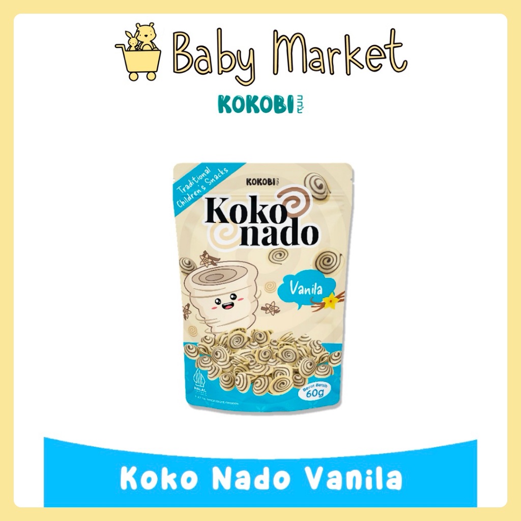 

Kokobi Koko Nado - Kuping Gajah Mini 60gr Kids Friendly Snack