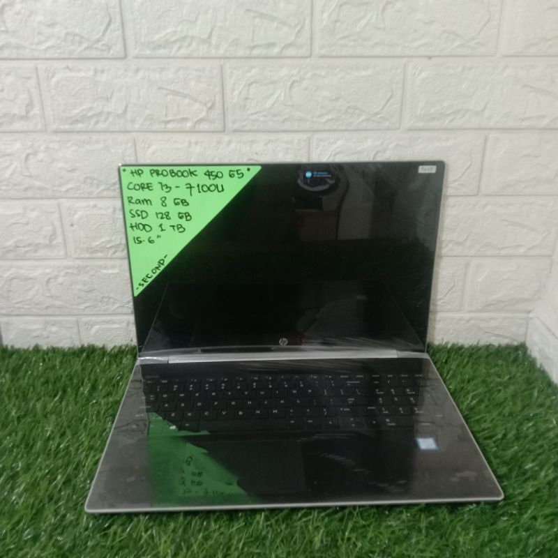 HP PROBOOK 450 G5 CORE I3-7100U RAM 8GB SSD 128GB HDD 1TB