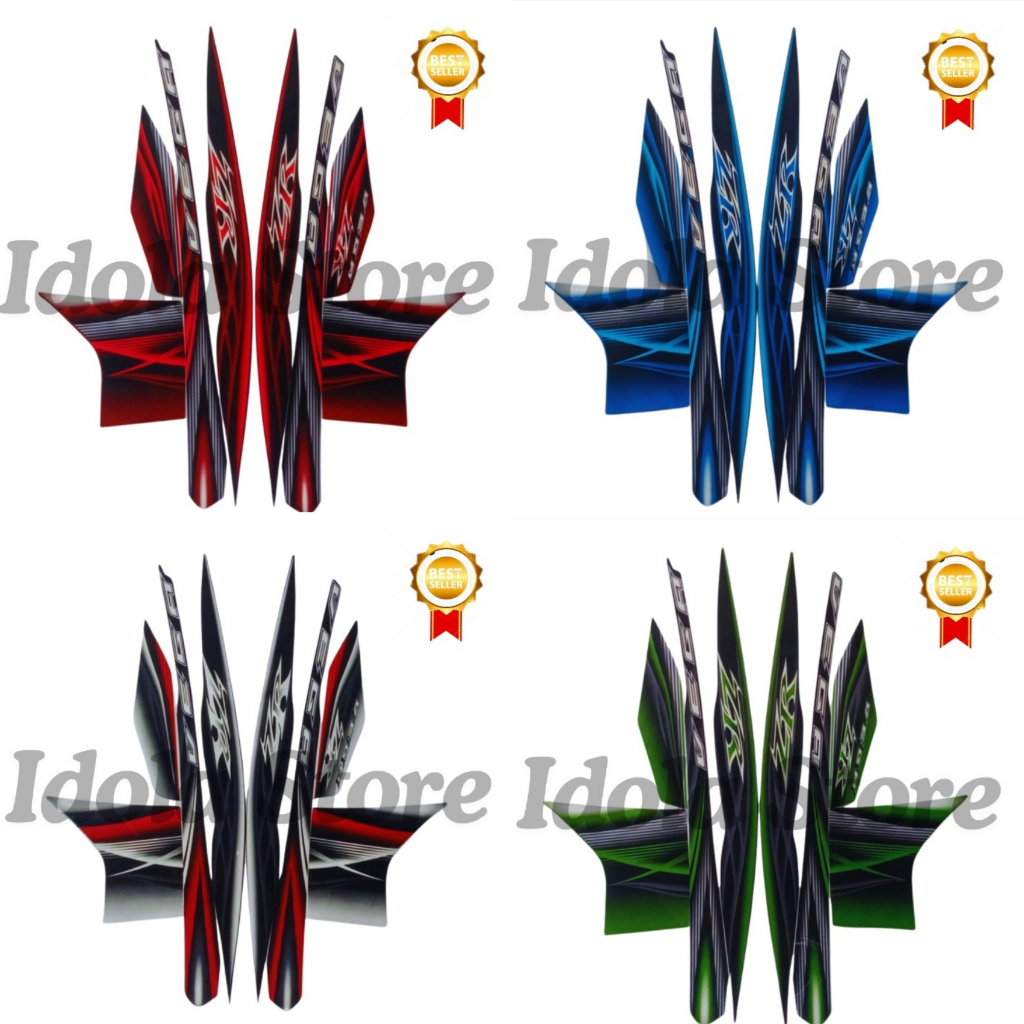 Stiker Striping Standart Yamaha Vega 125 ZR 2012 List body motor Yamaha Vega Zr 125 2012