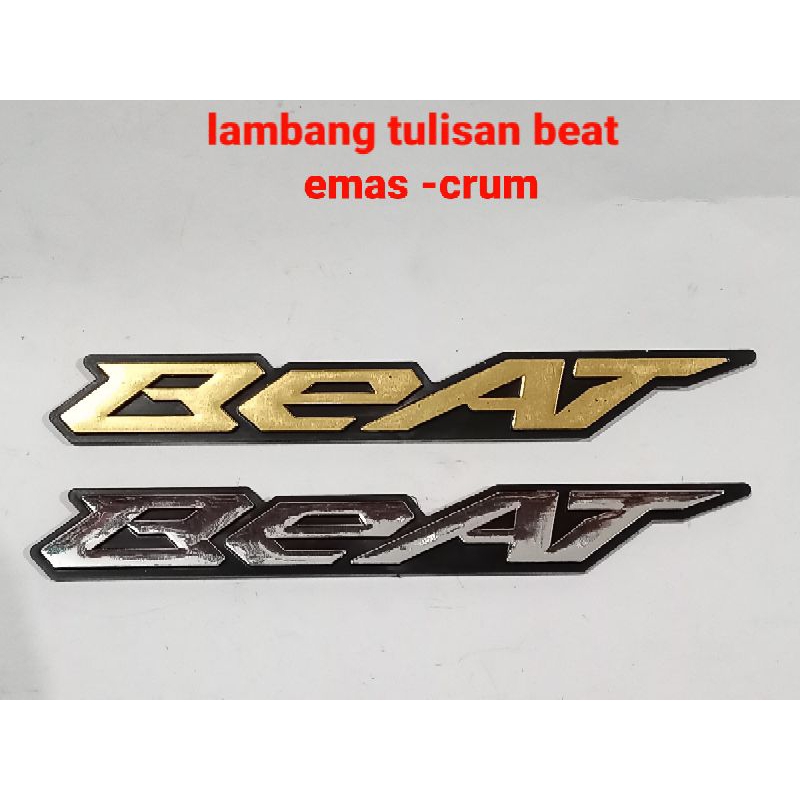 EMBLEM TULISAN HONDA BEAT TIMBUL ORIGINAL