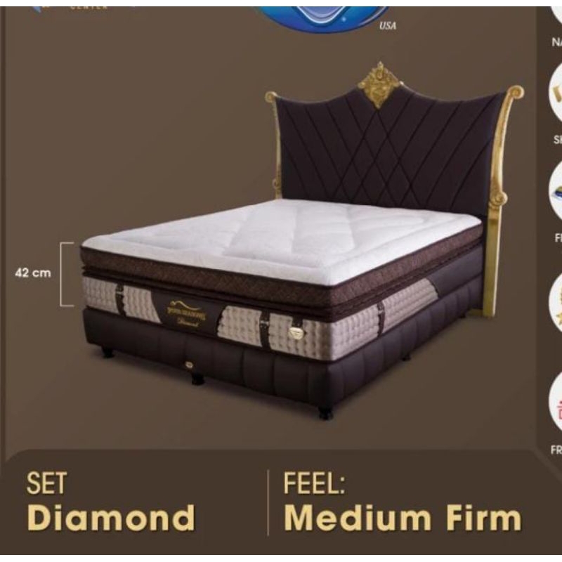SPRING BED DIAMOND PREMIUM KASUR TIDUR  SPRING BED SPRING AIR