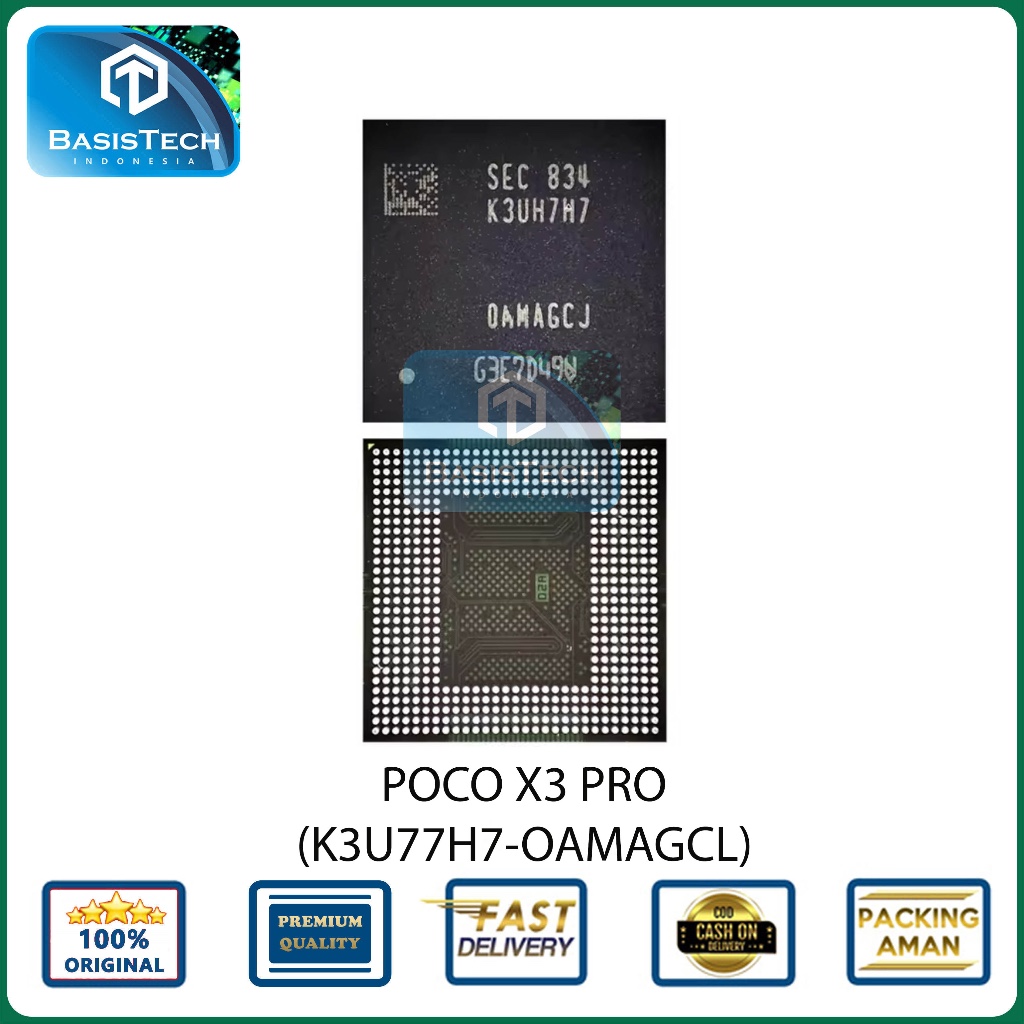 IC RAM XIAOMI POCO X3 PRO - K3UH77H7 0AMAGCL - ORI