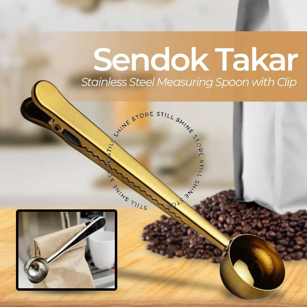Spoon Sendok Takar Ukur Alat Penakar Kopi Teh Gula Set Jepitan Bungkus Kemasan Makanan Portabel