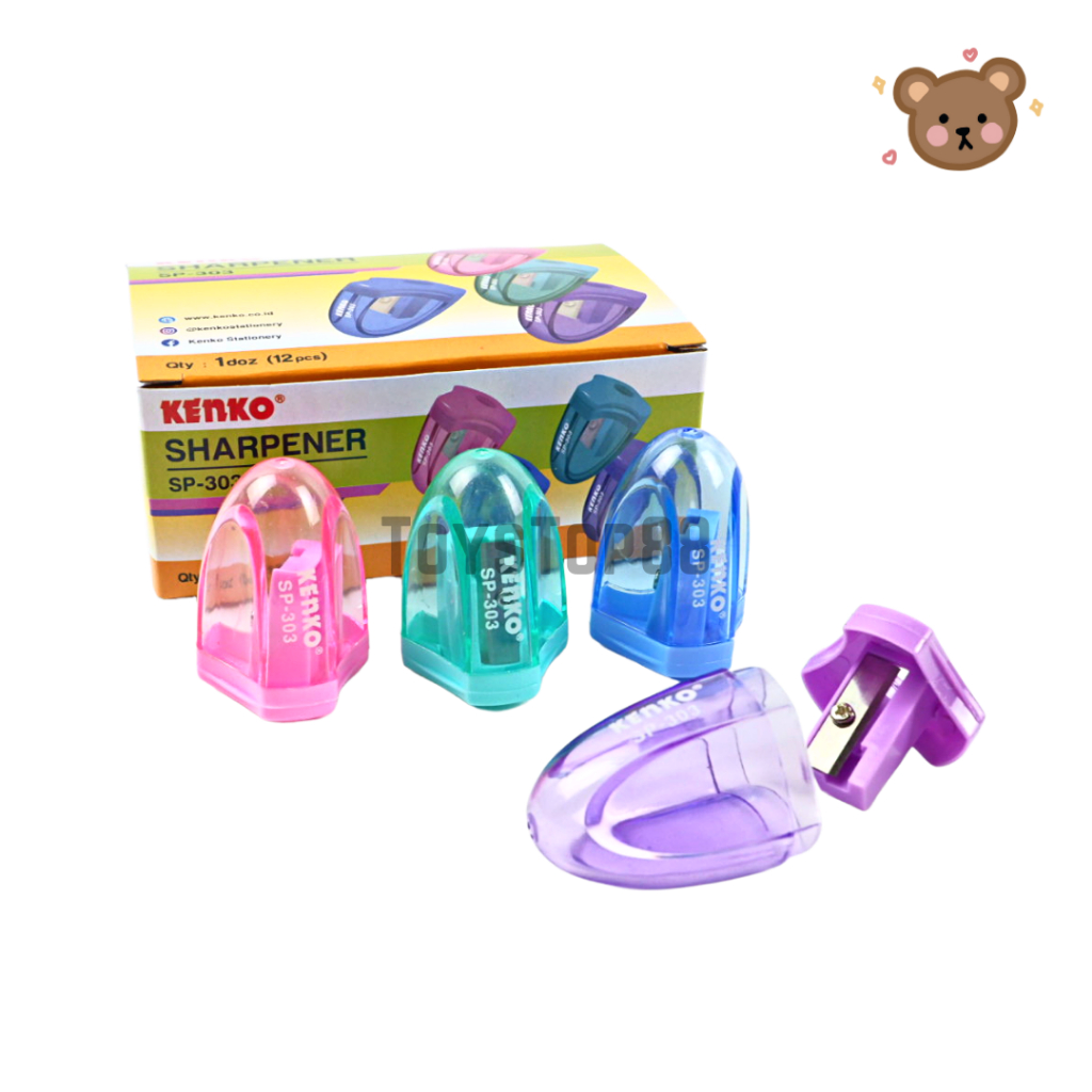 

Serutan Tabung Kenko SP-303 - Rautan Pensil Kecil 1 Lubang - Pencil Sharpener + Wadah Tempat Sampah [PER PCS]