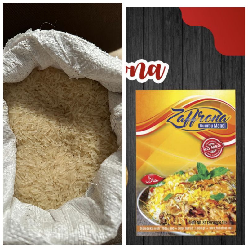

Paket Beras Basmati 1kg & Bumbu Mandhi Zaffrona 100g