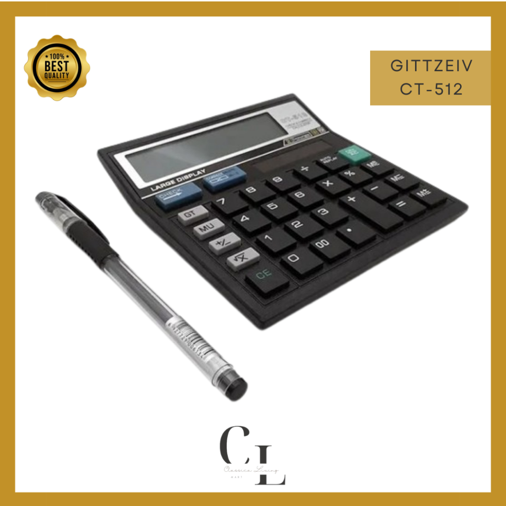 

[CLM] Kalkulator CT-512 / CT-868N 12 Digit / Calculator Check Dual 2 Power