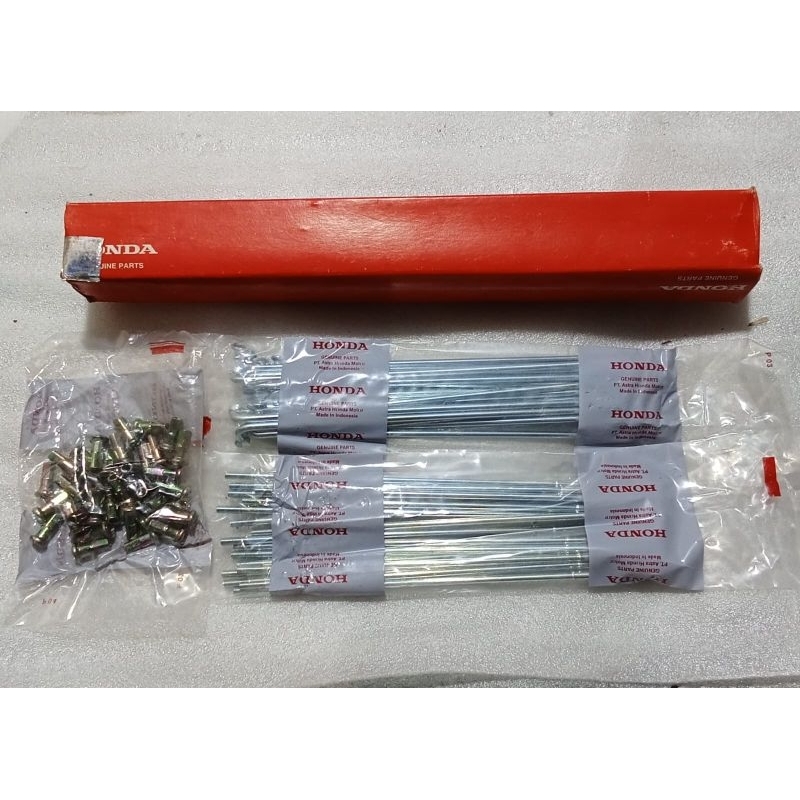 Ruji jari jari 10 - 159 original AHM Astra Honda motor HGP Honda genuine part NOS roda depan Belakan