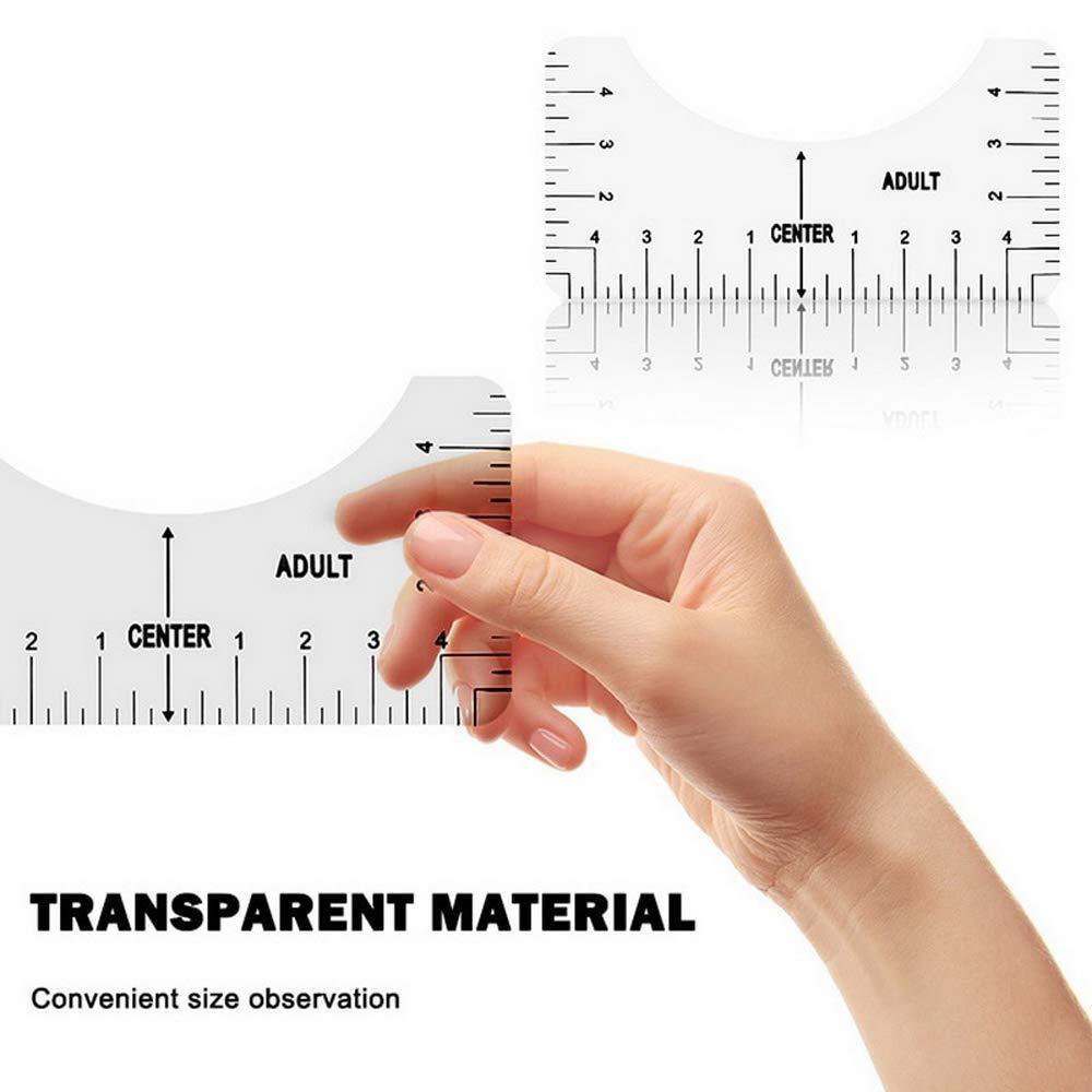 

Penggaris Penjajaran 7 PCS T-Shirt Praktis untuk Memandu Fleksibel untuk Kerajinan Seni DIY
