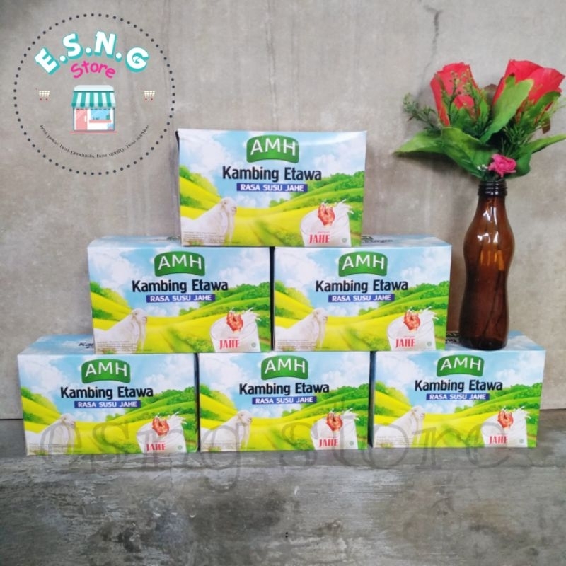 

AMH Susu Kambing Etawa Rasa Jahe Merah box 10 saset goat milk murni kesehatan paru-paru tulang kolesterol
