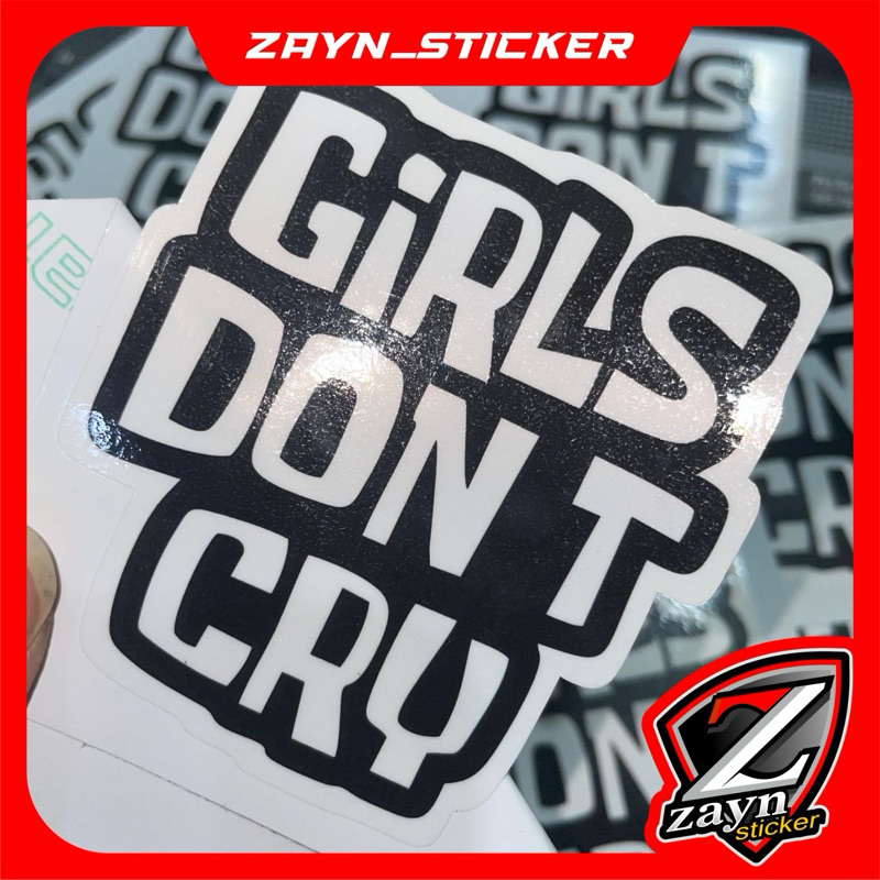 

sticker/stiker gilrs dont cry 040