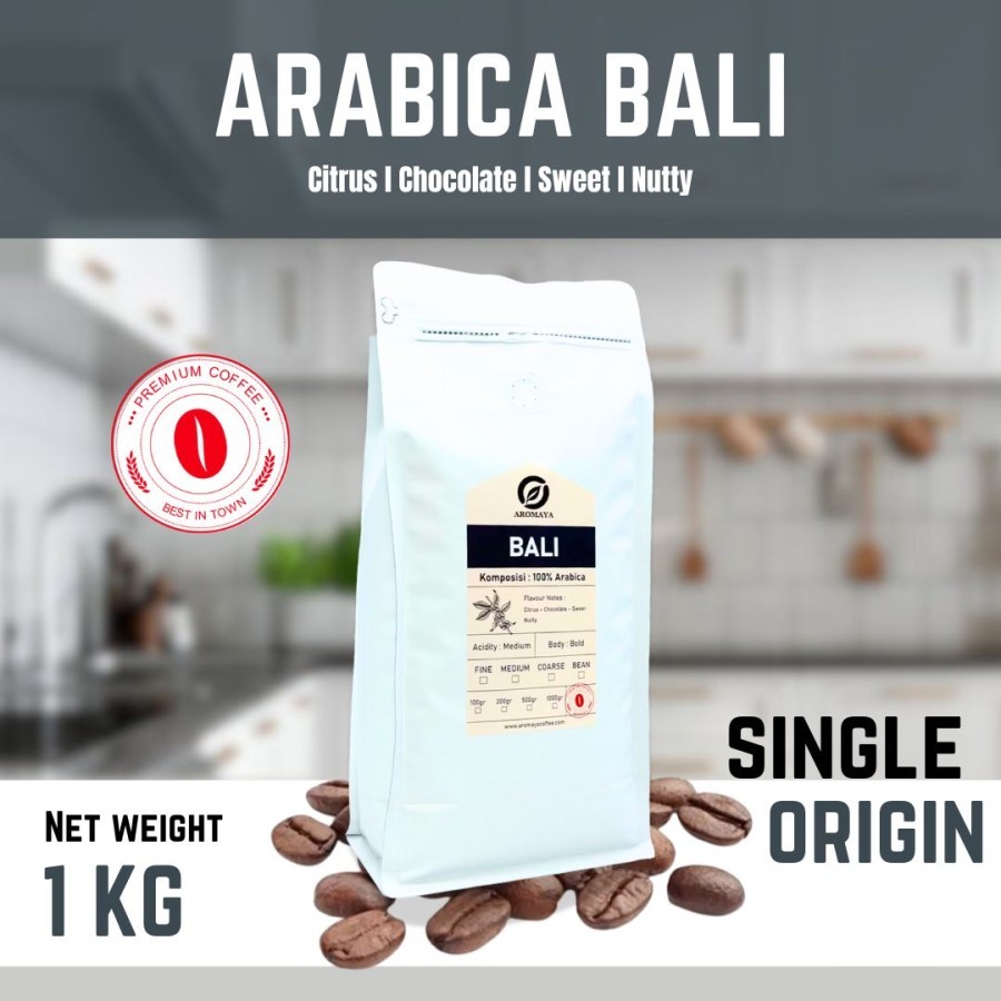 

AROMAYA Kopi Arabika Bali Arabica Coffee 1 kg