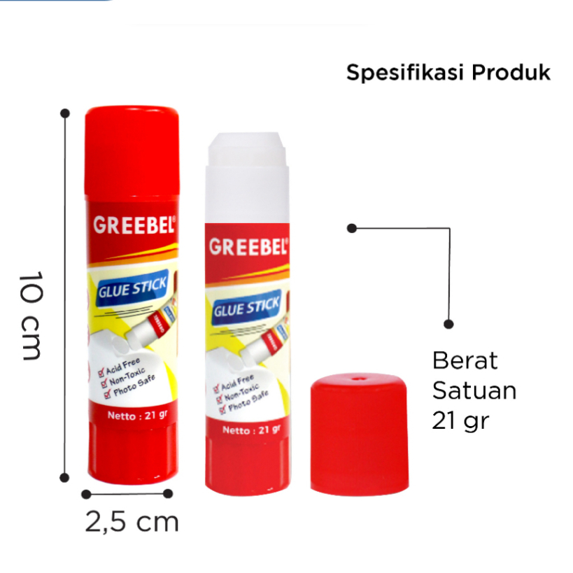 

Glue Stick GS GS 1921 Greebel 21gr (1 PCS)
