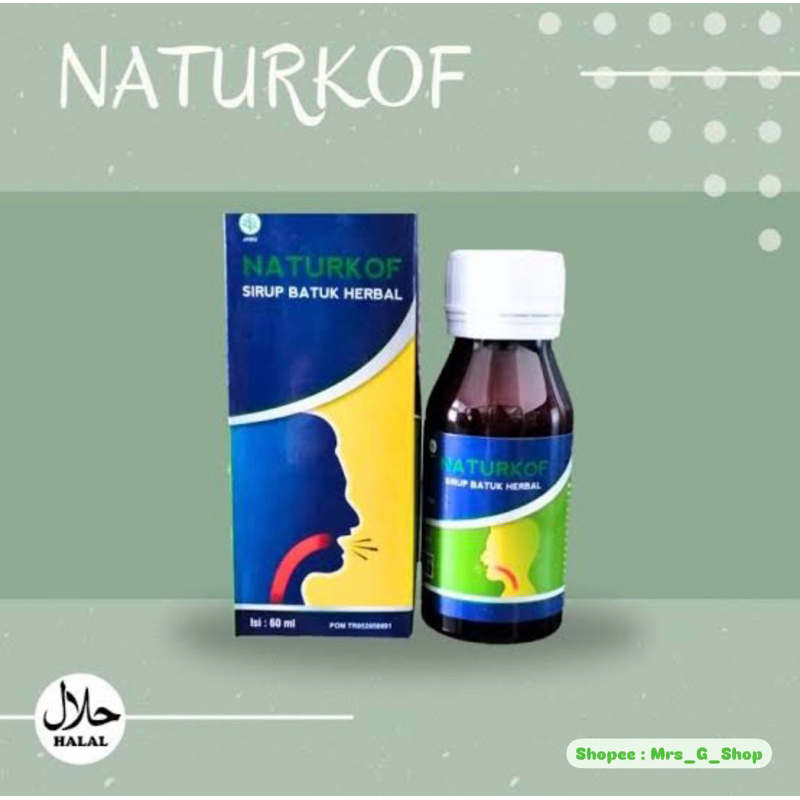 Naturkof Obat Batuk Herbal Ampuh untuk Anak dan Dewasa/ batuk berdahak/ batuk alergi/ batuk sesak/ b