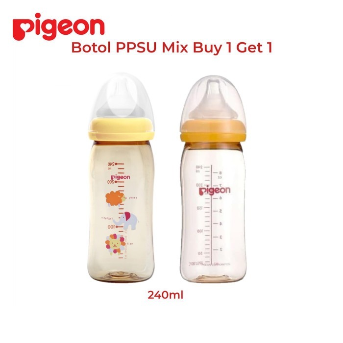 Pigeon Buy 1 Get 1 PPSU Peristaltic Plus Bottle 240ml