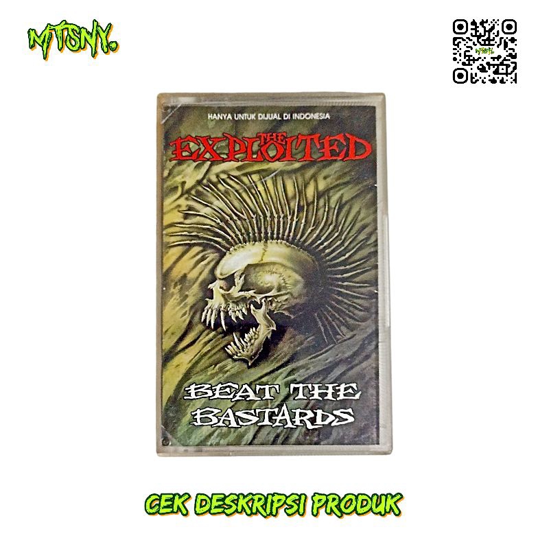 Kaset Pita Musik Band Punk Rock Hardcore Metal The Exploited Album Beat The Bastard 1996