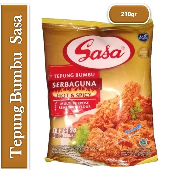 

Tepung Bumbu Serbaguna - Hot Spicy Sasa | 210gr [ Harga Per BKS ]