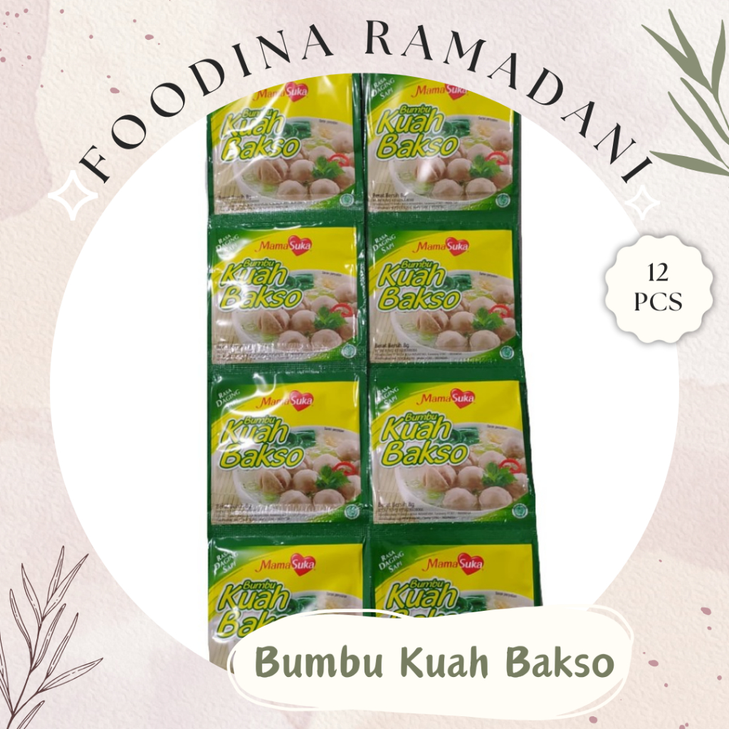 

BUMBU KUAH Bakso Baso - Mama Suka [ 1 Renceng ] Harga Per PACK