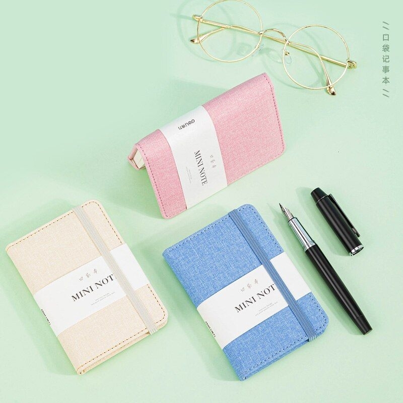 

1pcs mini notebook A7 A6 pink butterfly jurnal diary buku saku