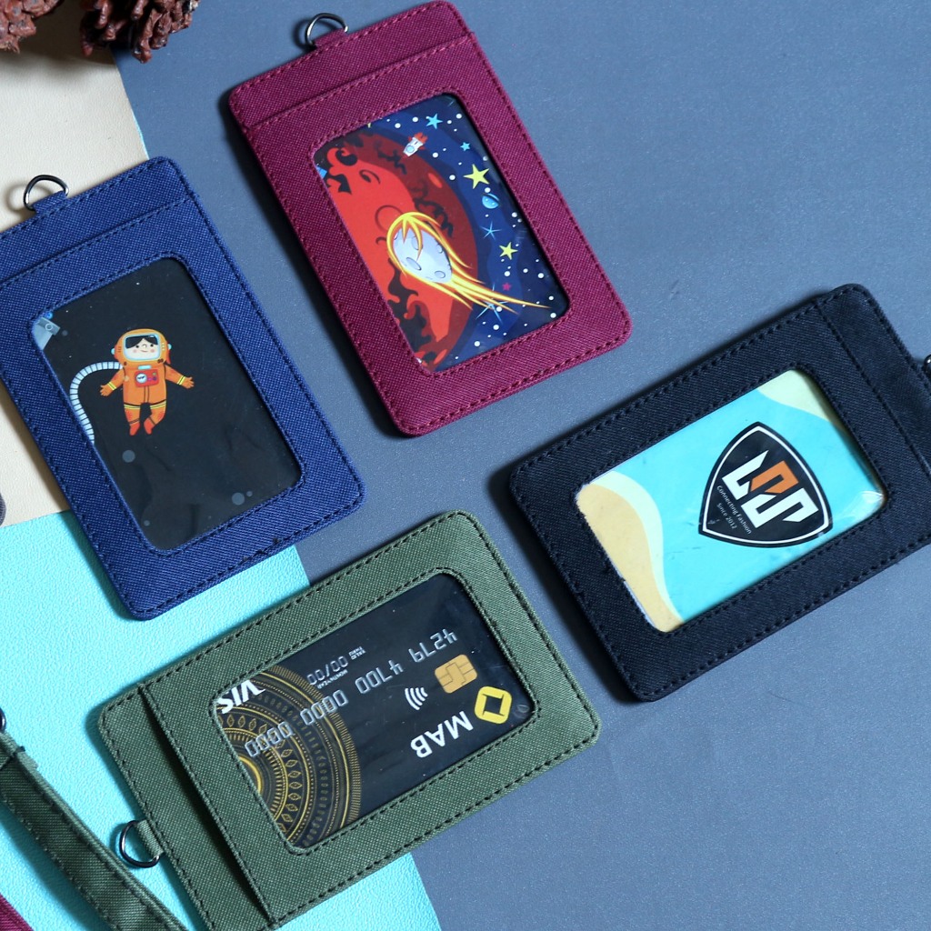 

Lanyard NameTag Dompet Id Card Holder Kasual Gantungan Leher