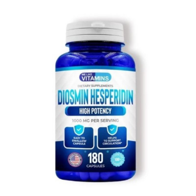 Like Vitamins Diosmin Hesperidin 1000mg-180Capsules- 90 Day Supply