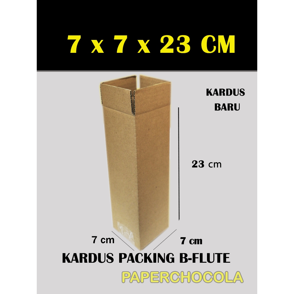 

KARDUS PACKING 7X7X23 cm/PACKING ONLINE/BOX KARTON CORUGATED B-FLUTE