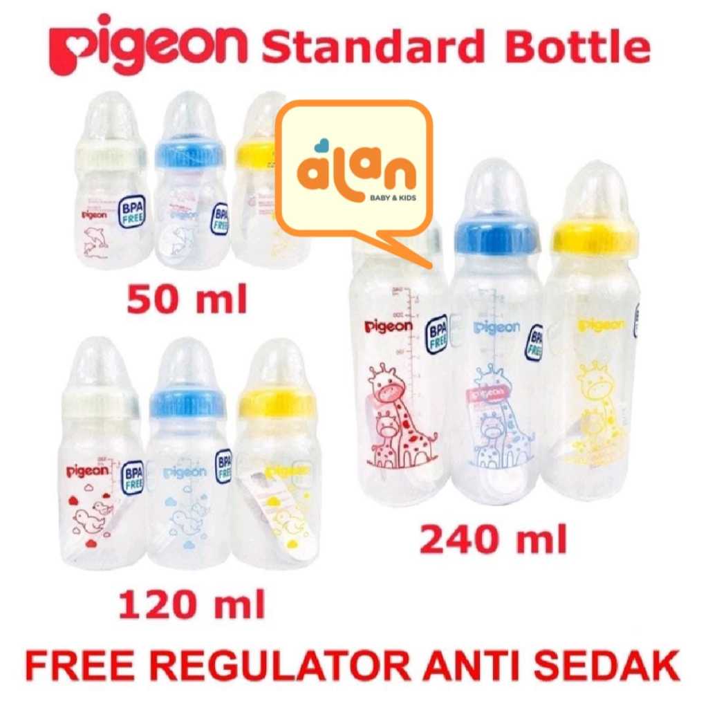 Pigeon Bottle PP RP 50ml / 120ml / 240ml - Botol Susu Bayi (BTLPG) WARNA RANDOM