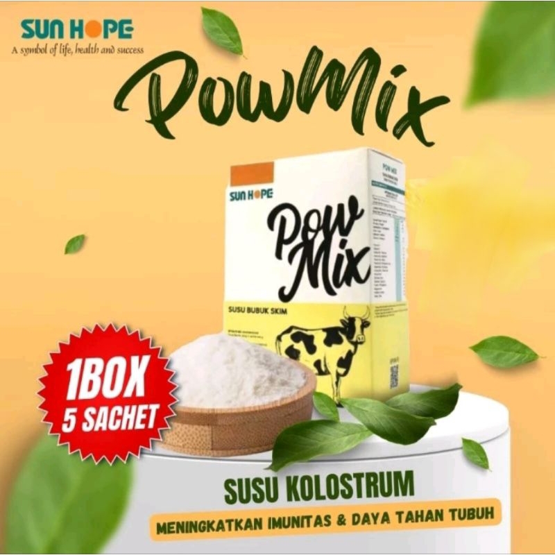 POW MIX SUSU SAPI KOLOSTRUM BERKUALITAS NUTRISI SUPLEMEN SUN HOPE SUNHOPE ORIGINAL MURNI 100%