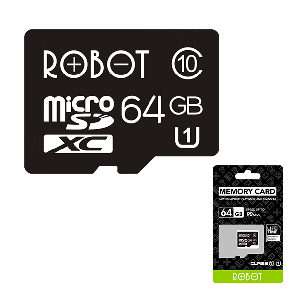 Kartu Memori HP Micro SD Robot 4GB 8GB 16GB 32GB Memory Card Original Bergaransi Resmi