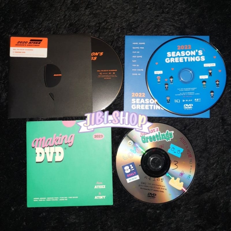 ateez seasons greetings 2022 2023 sg22 sg23 official dvd season greeting album hongjoong seonghwa yu
