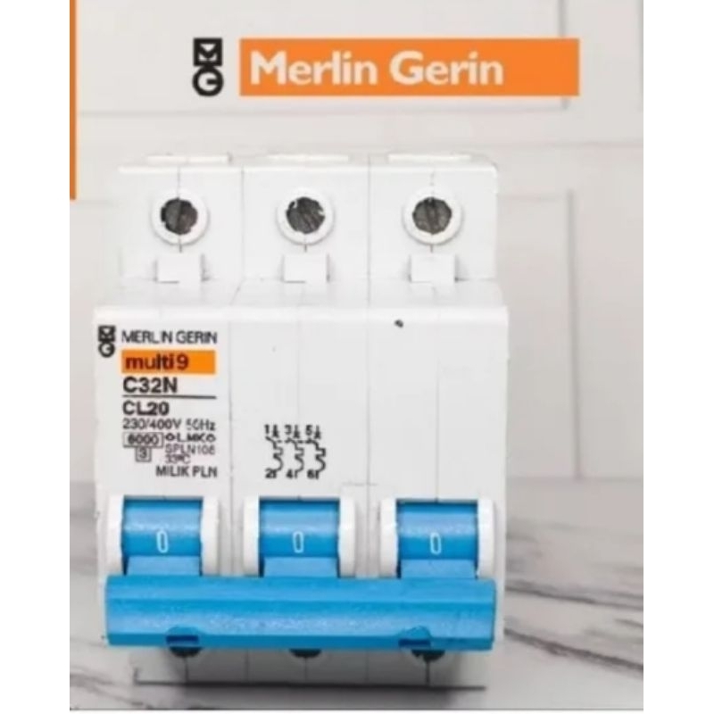 mcb pln merlin gerin 3pas 6a