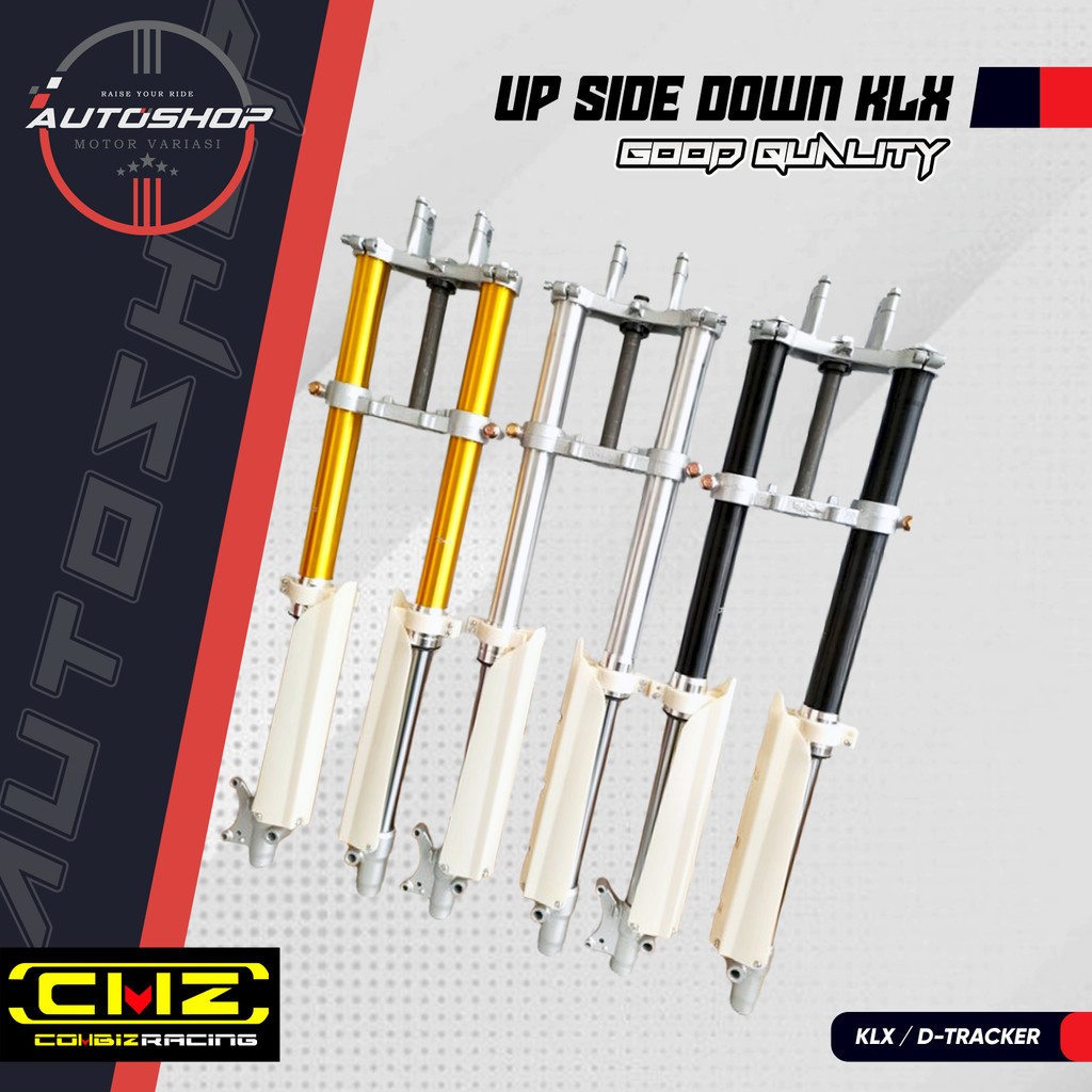 Shock Depan Up Side Down KLX 150 – CMZ Racing | Shock USD Motor Trail Kuat & Stabil