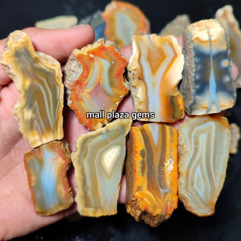 bahan batu akik sulaiman motif HQ super / bahan batu cempaka motif / bahan batu anggur motif waykana