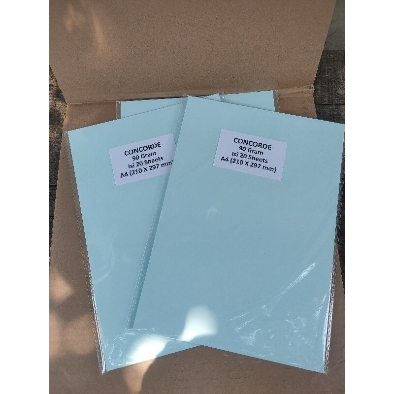 

Kertas Concorde A4 90 Gram isi 20 Lembar BIRU MUDA