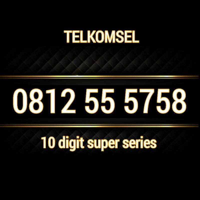 Nomor Cantik simpat 10 digit 55 5758