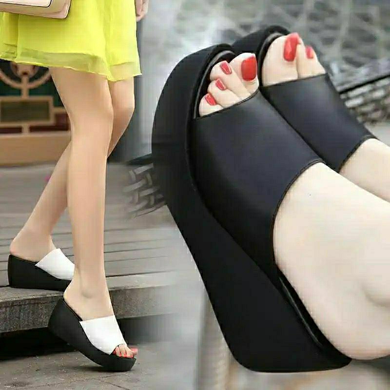 sandal wanita calbi hak tinggi /sandal wanita wedges merek calbi