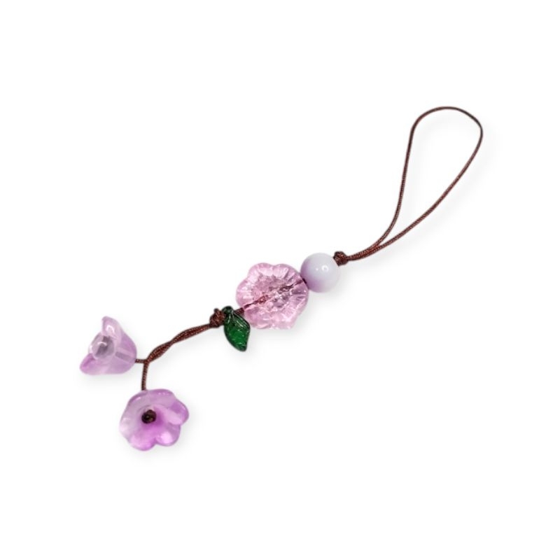 Damelgina - phone charm bunga ungu | phone charm | gantungan hp