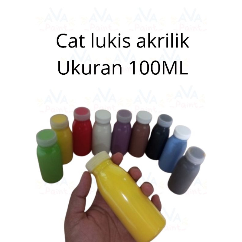 Cat lukis akrilik 100ml cat lukis 100ml cat air cat lukis cat akrilik 100ml