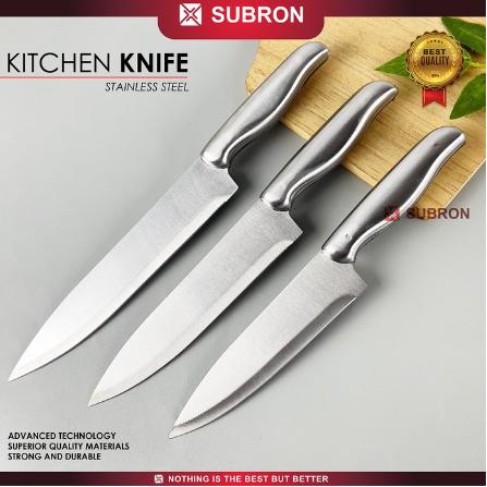SUBRON Pisau Dapur Stainless Tebal Dapur Tajam