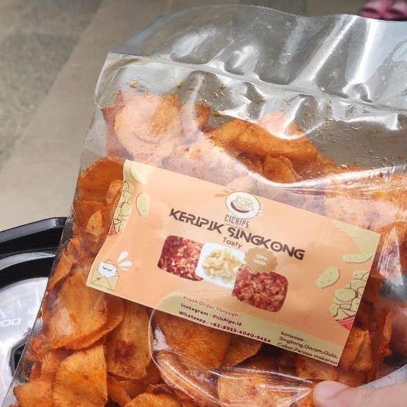 

Keripik Pedas Singkong Kriuk & Gurih!! 200gr 500gr 1kg