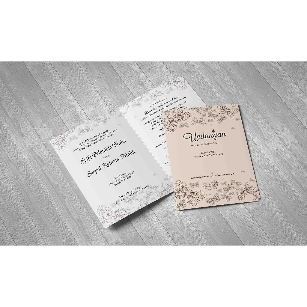 

Undangan vintage premium