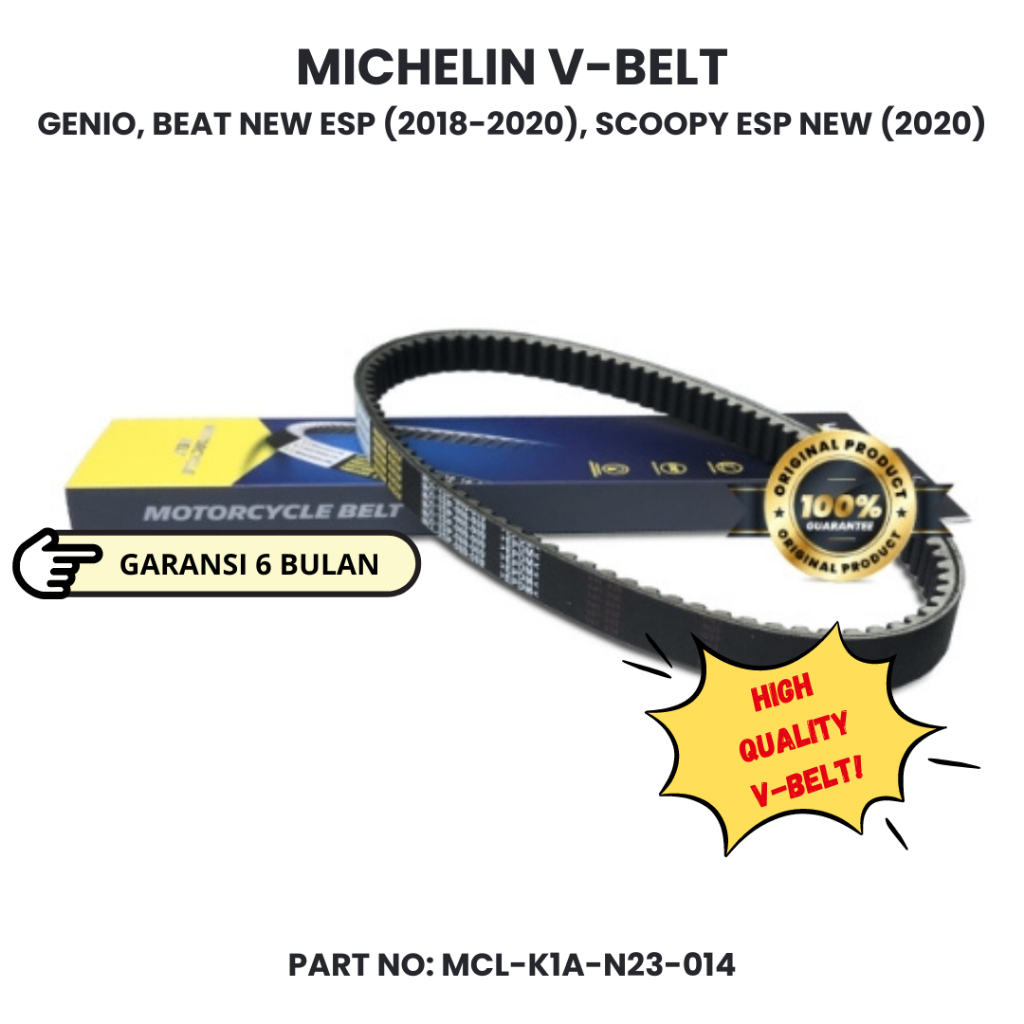 MICHELIN V-BELT / VANBELT GENIO, BEAT NEW ESP (2018-2020), SCOOPY ESP NEW (2020)