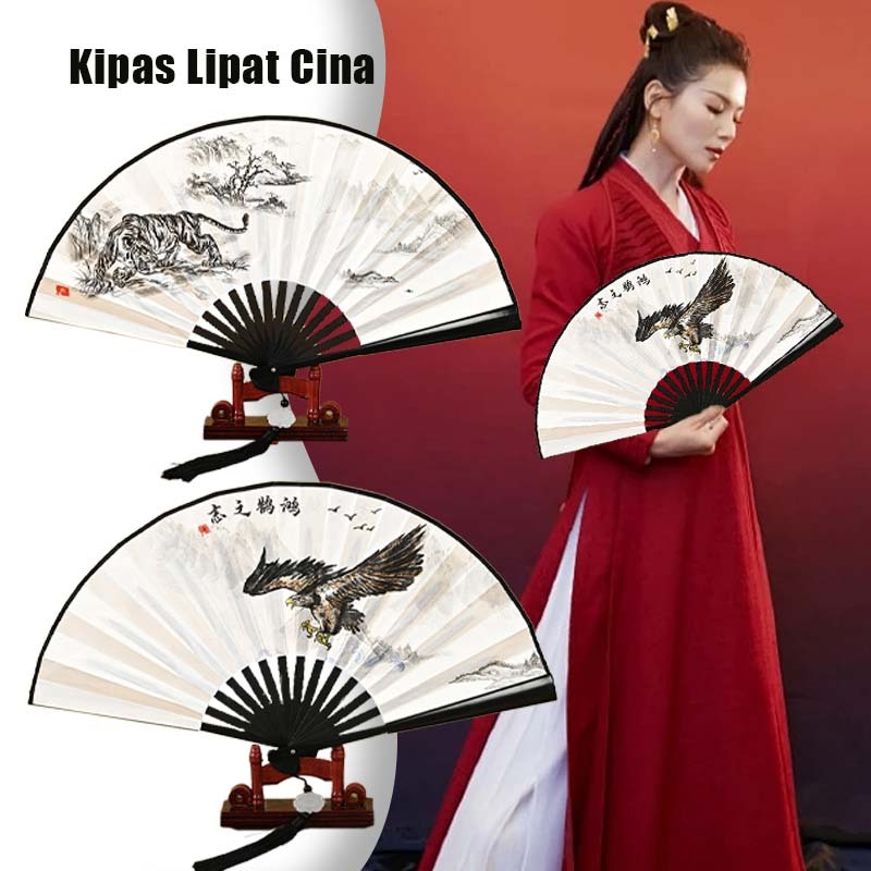 Kipas Tangan Lipat China Kipas Lipat Tradisional Kipas Tangan Lipat Aesthetic  Kipas Lipat Sutra Chi