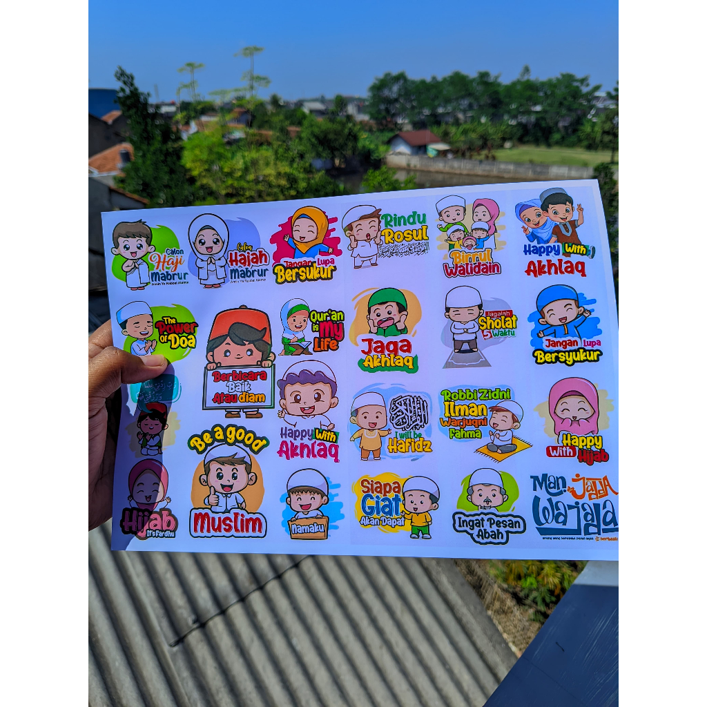 

Stiker Muslim Hijab Cute Stiker kata kata Motivasi Muslim Muslimah Ukran A4