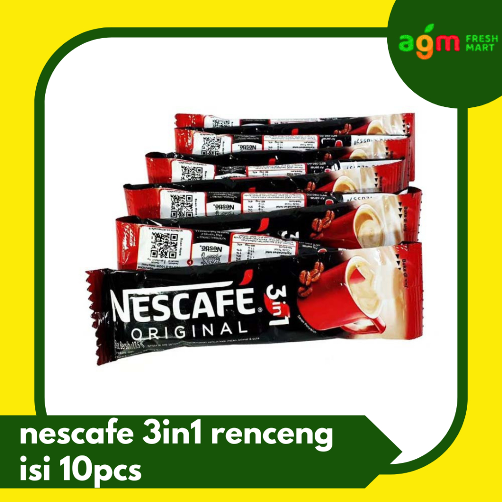 

Kopi Nescafe Original 3 IN 1 Sachet 17.5gr isi 10 pcs renceng